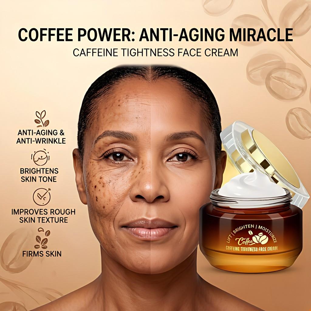 Firming Moisturizer Balm, Contains Caffeine, Hyaluronic Acid, Collagen, Vitamin E, Retinol, Reduces Fine Lines, Wrinkles, 50g