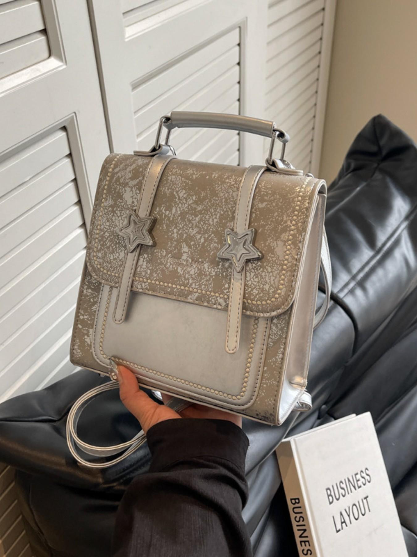 Trendy Commuter Backpack for Women, New Fashion Unique Crossbody Bag, Korean Style Travel Small Backpack, Stylish and Practical