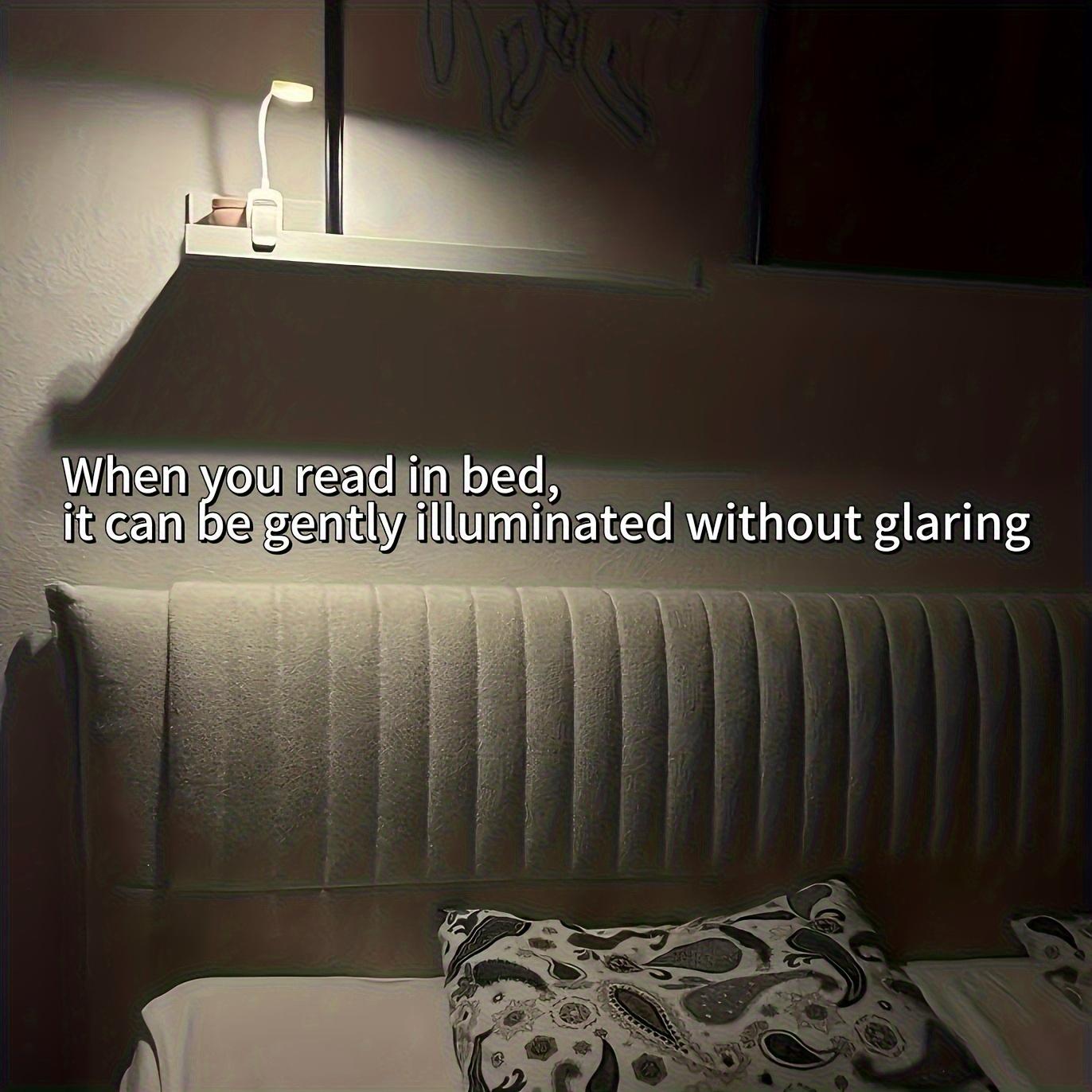 Adjustable reading light, 3 color modes - suitable for night reading, USB rechargeable, LED light is soft, protects the eyes, suitable for home/office, portable reading light, adjustable brightness