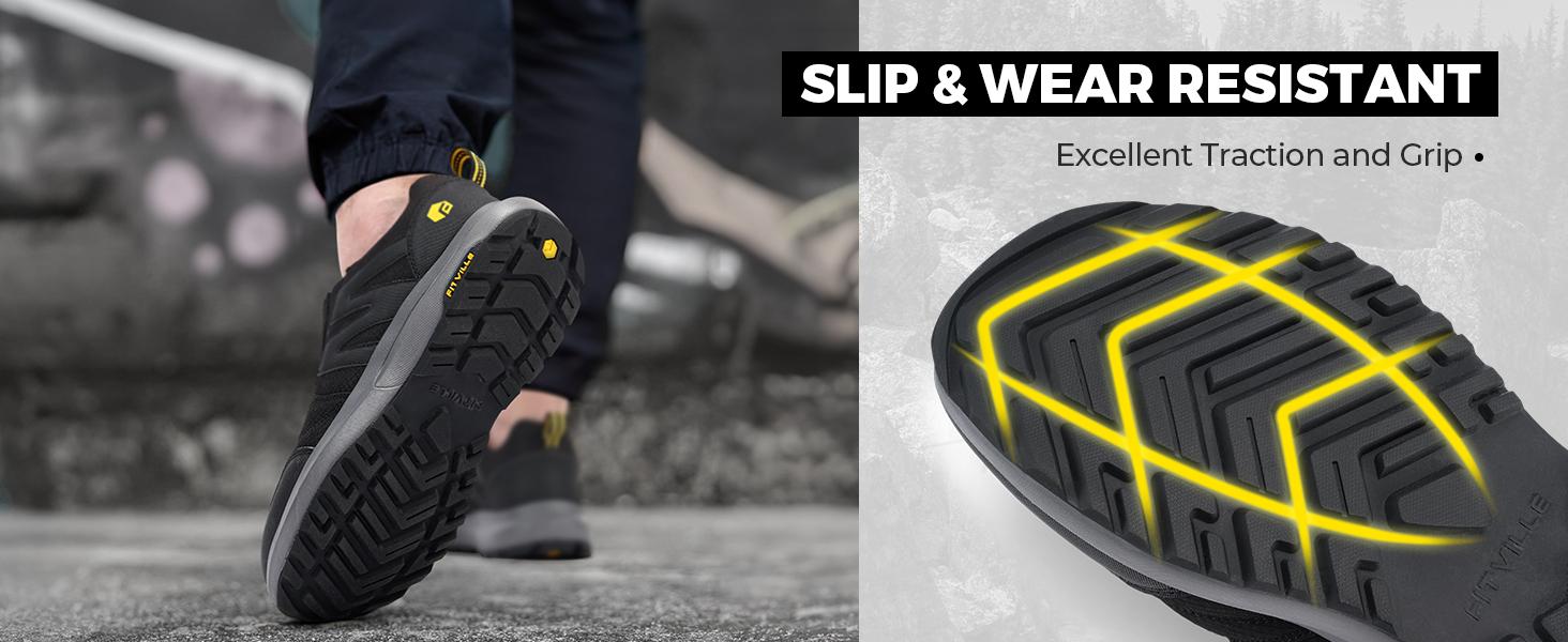 FitVille Men's Wide Trails Hiking Shoes for Men, Slip on Walking Shoes Trekking Hiking Sneakers with Arch Support FitVille Men's Wide Trails Hiking Shoes for Men, Slip on Walking Shoes Trekking Hiking Sneakers with Arch Support