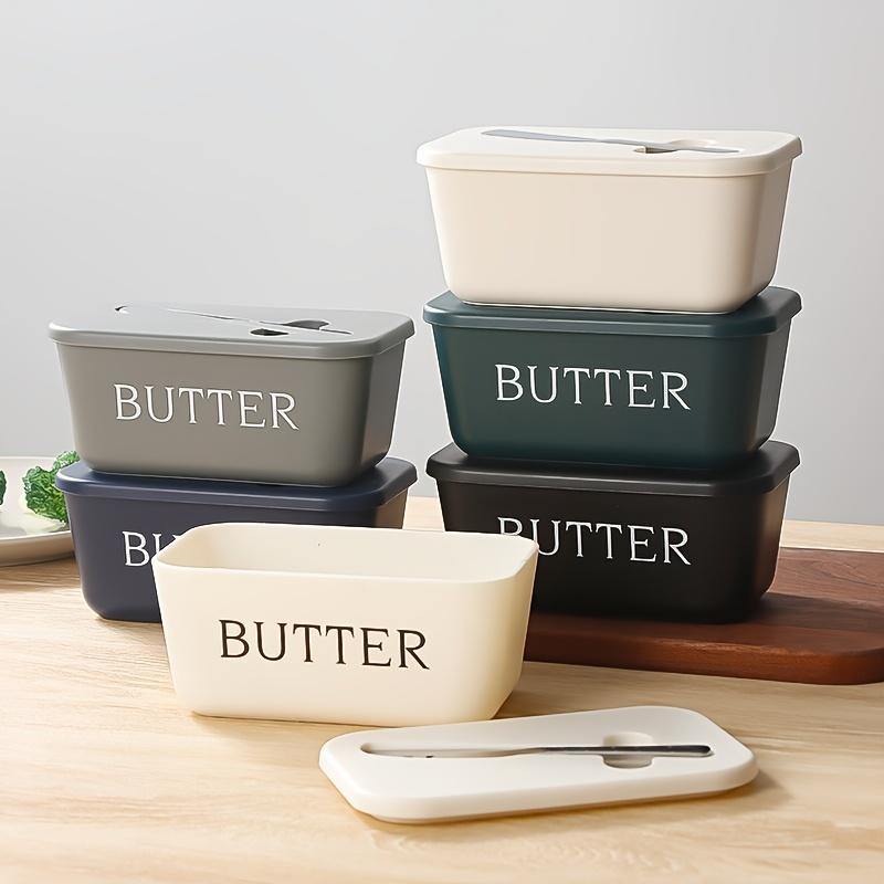 PP Butter Box and Butter Knife Set for Hotel Home Restaurant Butter Plate Food Grade Convenient Multi-purpose Box Serving Plate Butter Plate