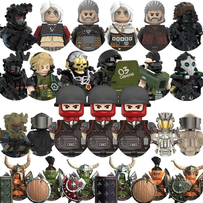 Game Delta Force Bricks For Toys Gifts  FT24-27 Mini Action Figures Children Building Blocks For Party Gifts