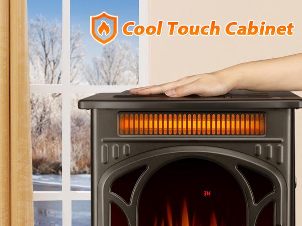 【Fall Deals For You】16 Inch Electric Fireplace, Freestanding Fireplace Stove with 3D Flame Effect, Small Electric Fireplace Heaters for Indoor Use with Remote, Temperature Adjustment, ETL Certified, Black… 【Fall Deals For You】16 Inch Electric Fireplace, Freestanding Fireplace Stove with 3D Flame Effect, Small Electric Fireplace Heaters for Indoor Use with Remote, Temperature Adjustment, ETL Certified, Black…