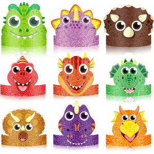 Gersoniel 24 Pcs Party Hats for Kids Paper Headbands Crown for Boys Girls, Birthday Party Decoration Favors