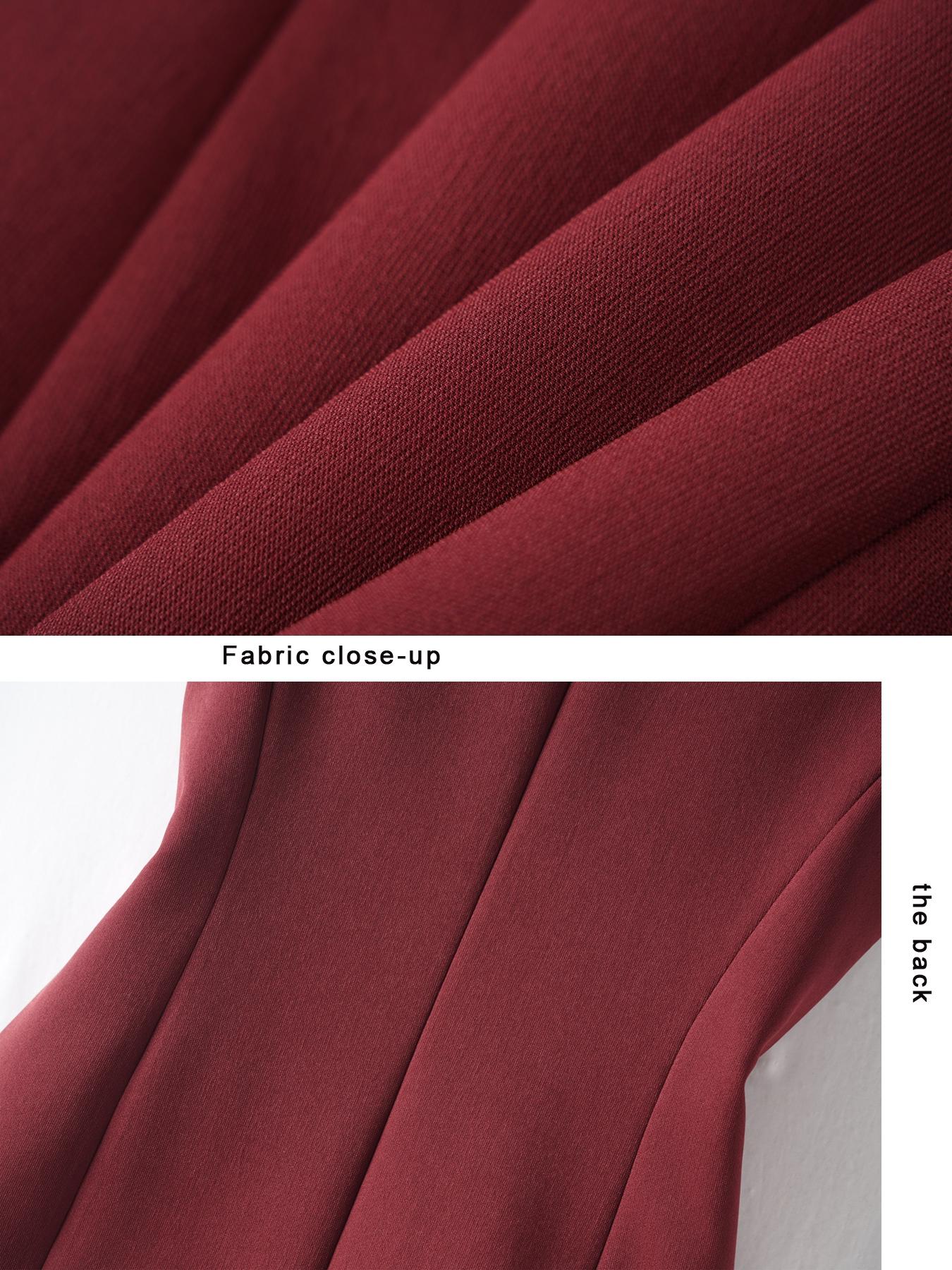 Women's Solid Color Sleeveless Blazer Vest, Plain Color Waistcoat, Elegant Outerwear for Work Office Business, Ladies Spring & Fall Clothes