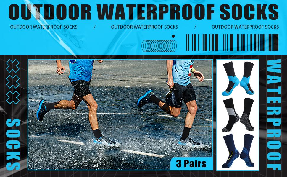 ISUNIE Waterproof socks breathable and warm,Women&men,Fashion Socks for skiing, outdoor, sports, mountaineering, camping, cycling