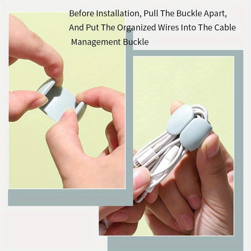 6/12pcs Mix And Match New Cable Storage Organizer, Data Cable Storage Buckle, Travel Data Cable Hub, Earphone Charging Cable Winding Storage Buckle, Simple Multi-Functional Winding Buckle