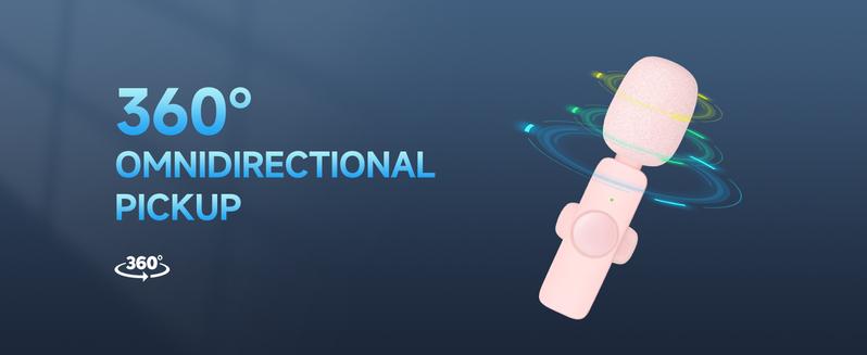 2 pcs Wireless Lavalier Microphones for iPhone, Android, iPad - Mini Wireless Clip-on Microphones Crystal Clear Sound Quality for Recording, Live Streaming,Vlog Audio Lightning Usb Port Smartphone