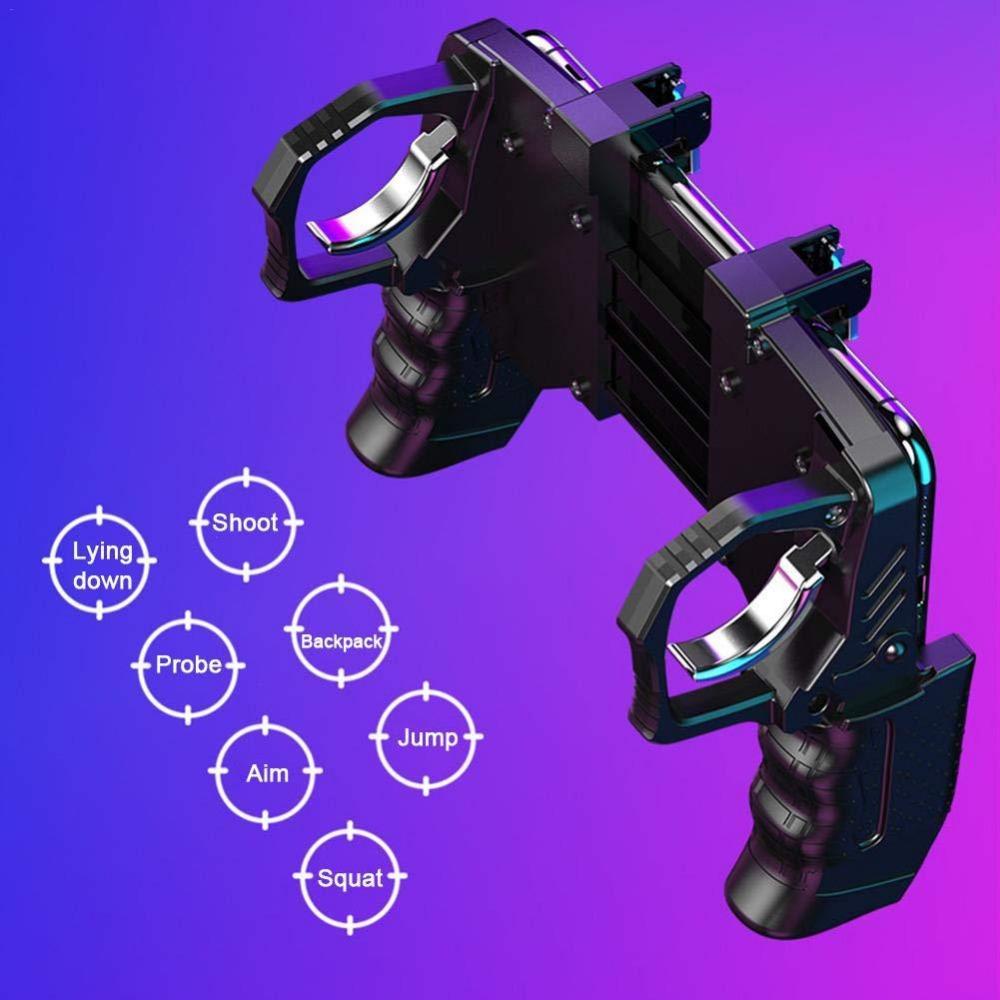 double wireless controller game machine Trigger Free Fire PUBG Controller for Cell Phone Gamepad Joystick Control Mobile Game Pad Pugb Smartphone Command