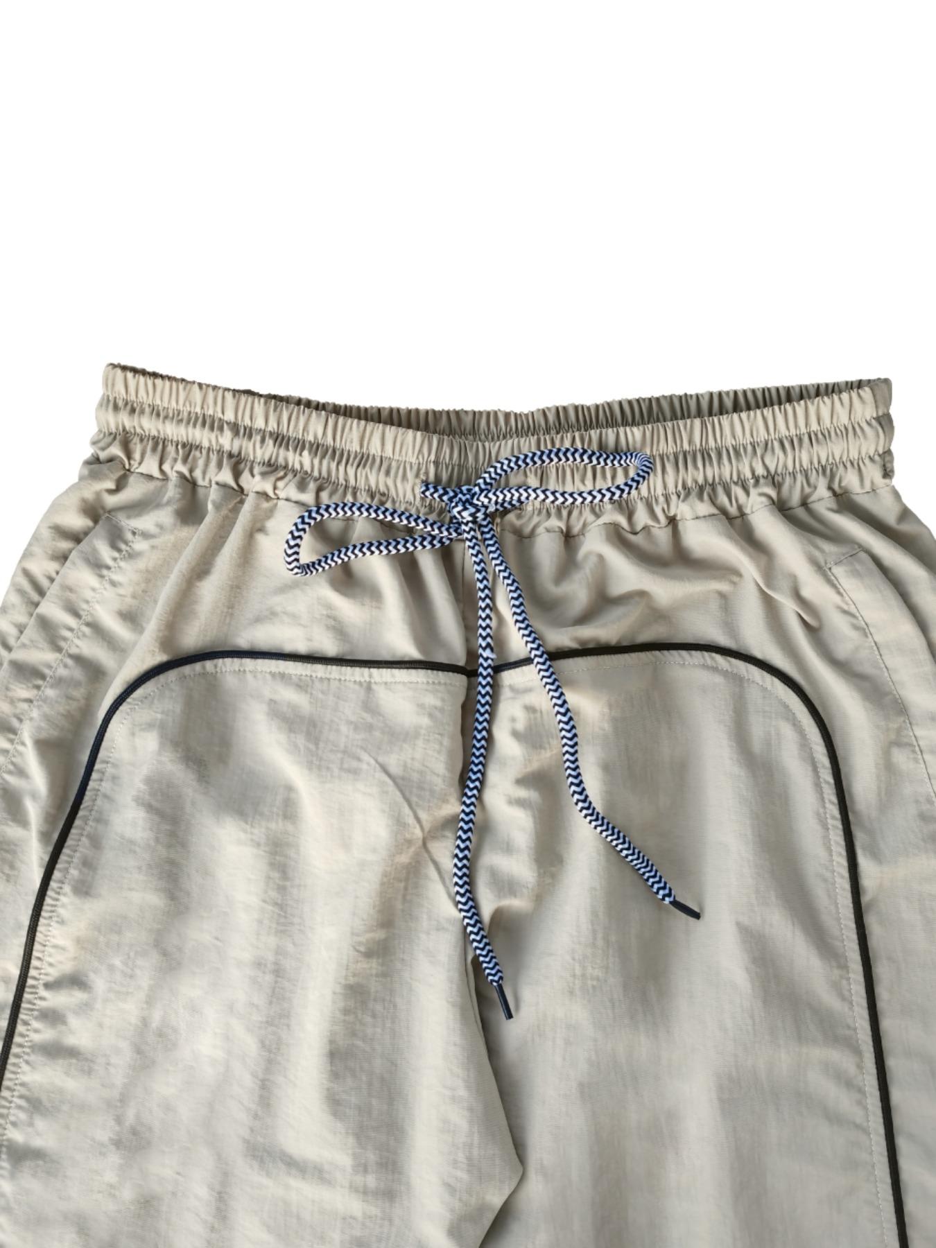 Women's Colorblock Wide Leg Casual Woven Pants, High Waist Cargo Workwear Style, Comfortable & Stylish Design for Daily Wear