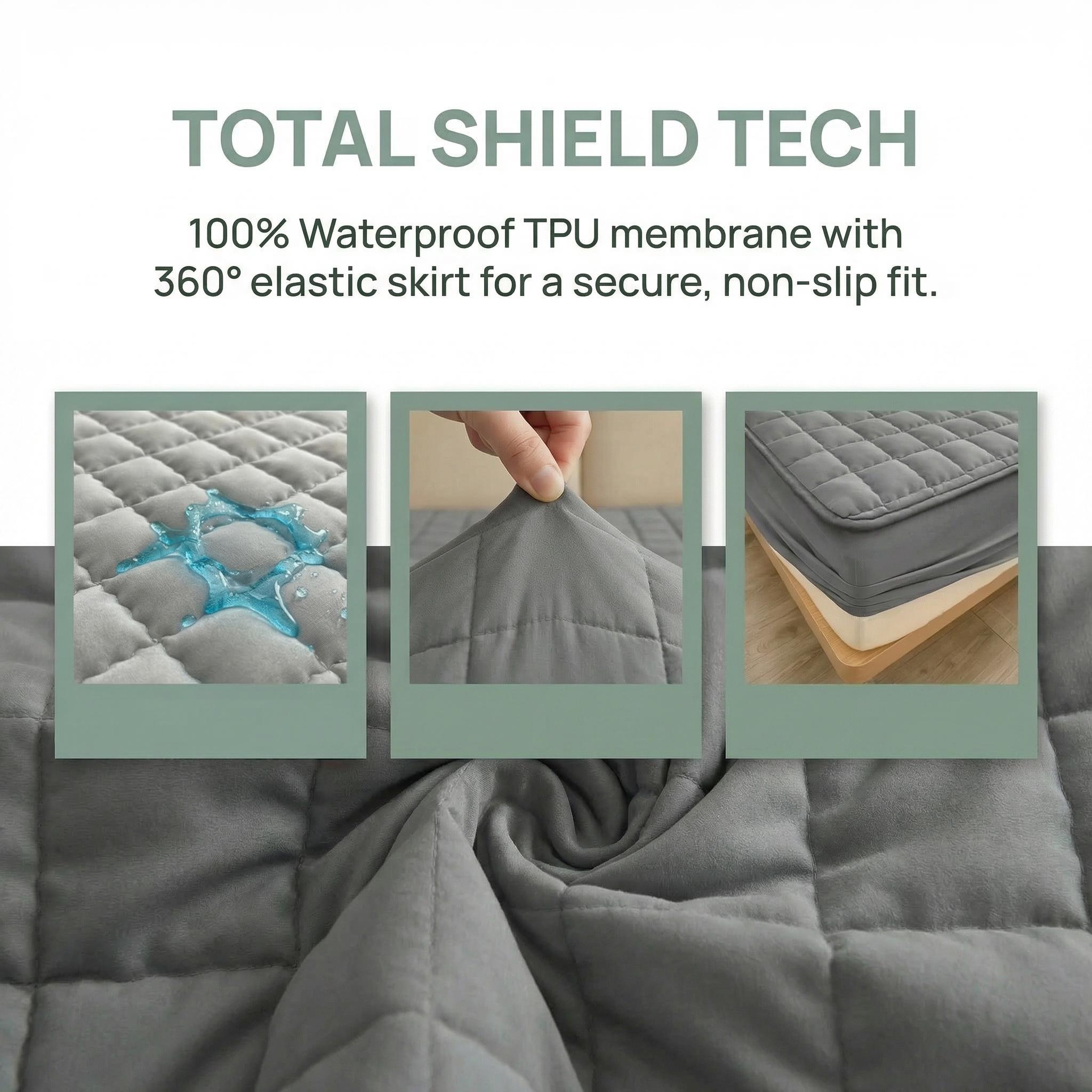 1PC quilted waterproof bed sheet (without pillowcase and pillow) is soft, durable, easy to care for, machine washable, and perfect for bedrooms and guest rooms
