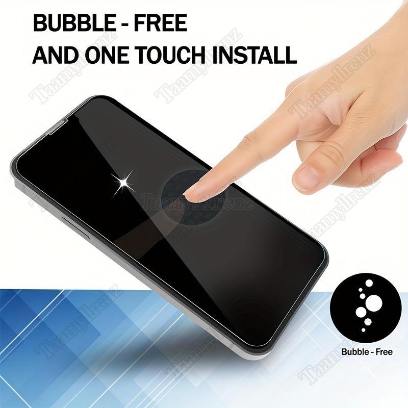 Privacy Protective Screen Protector Film, Compatible iPhone Models, Full Coverage Design, Easy Installation, Durable Protection, Accessories