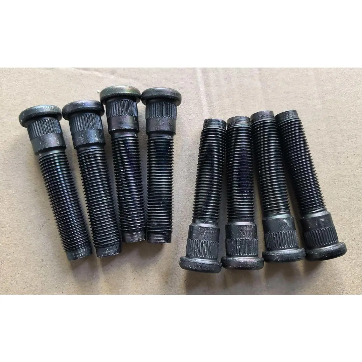 8PCS M14x1.50 Front Serrated Wheel Stud Bolts 610-785 15.8mm Knurl 70mm UHL Length Replacement for 2012-2025 Dodge Ram 3500 Dual Rear Wheels DRW Model RAM 2500 4000 4500 5500