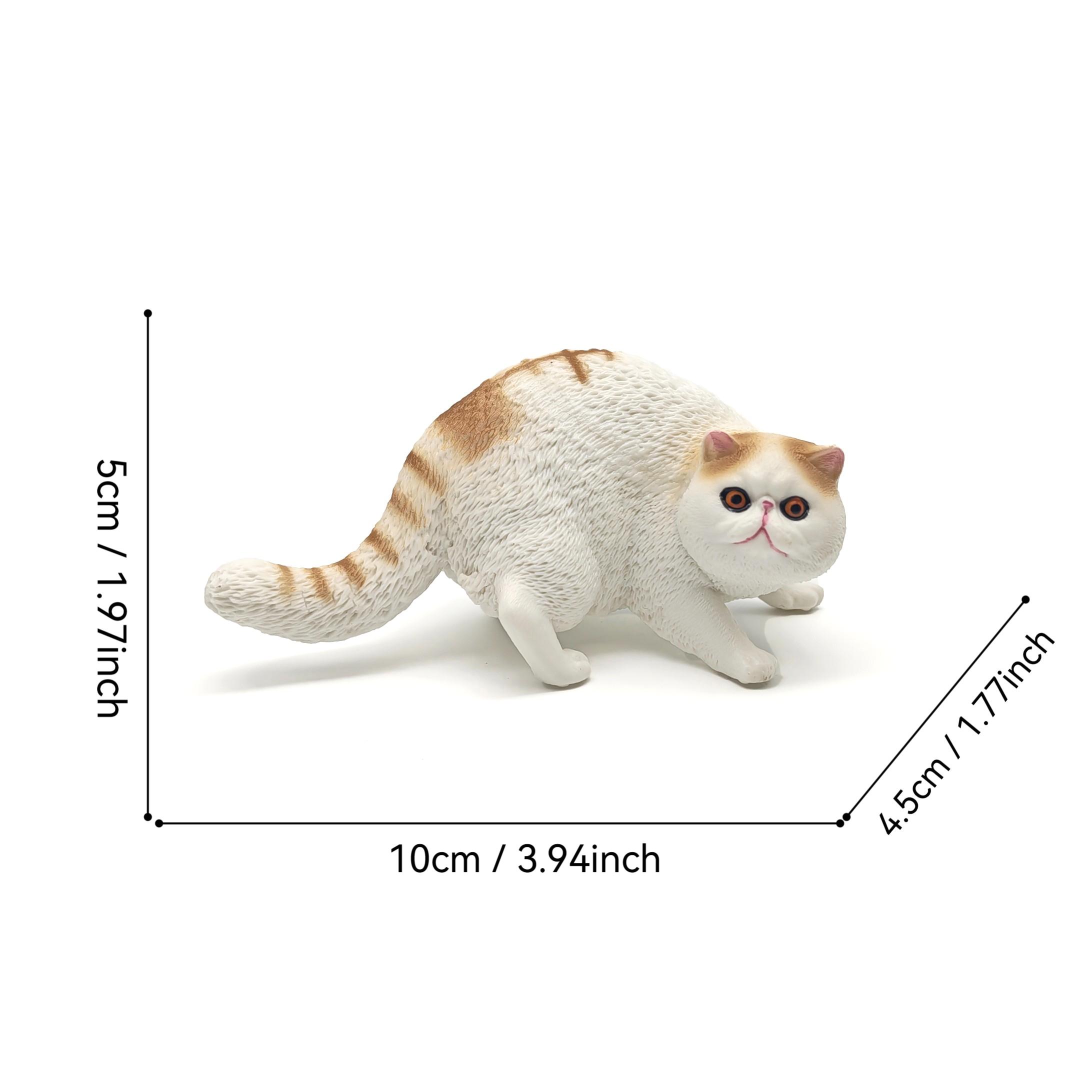 High Precision Cat Sculpture, Realistic PVC Home Decor, Office and Living Room Decoration, Garden Ornament, Desktop Display, Bonsai Decoration