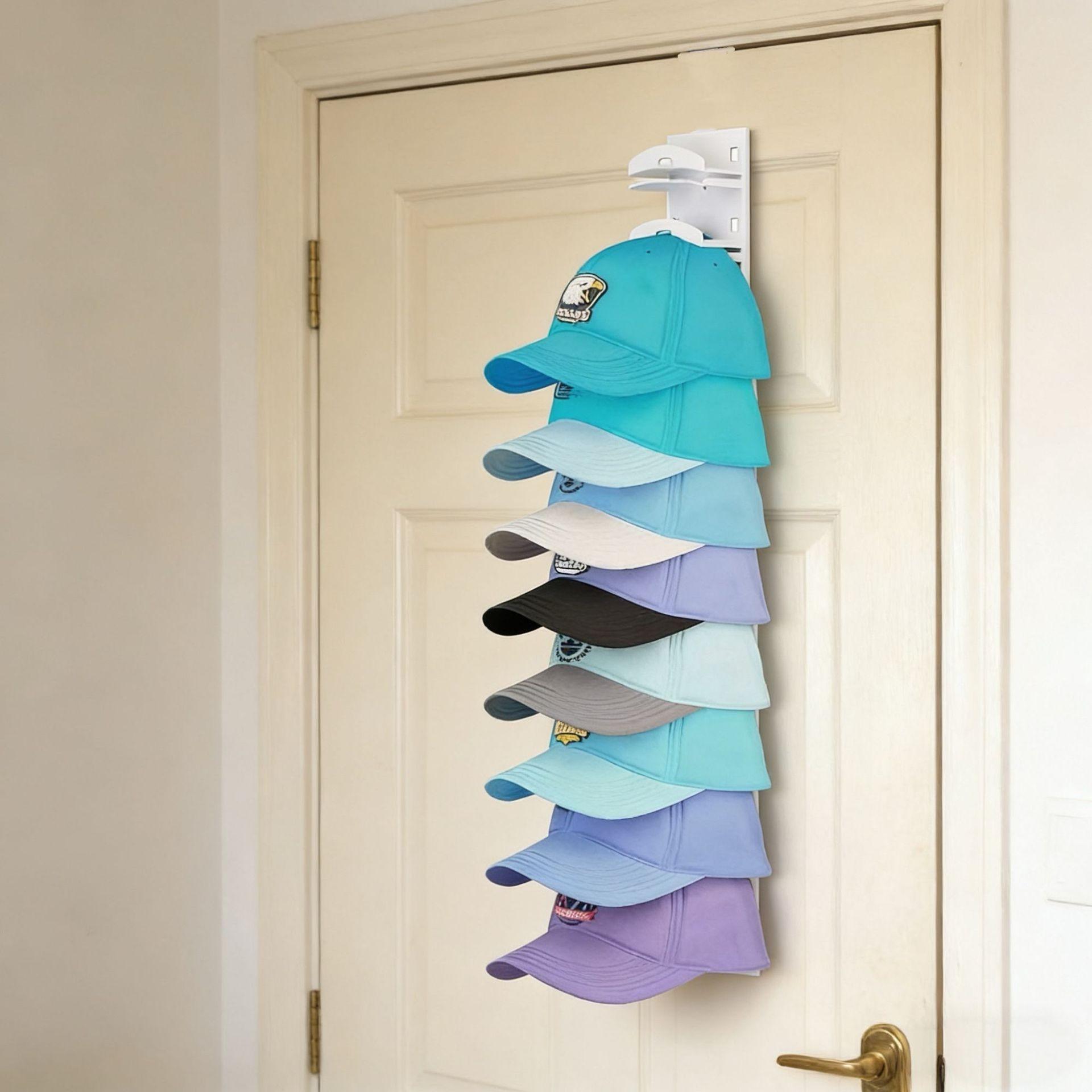 Multi-Layer Baseball Cap Wall-Mounted Storage Rack, Storage Hooks, Wall Mounted Hanger, Space-Saving Organizer for Hats, Durable & Stylish Design, Ideal for Home Organization