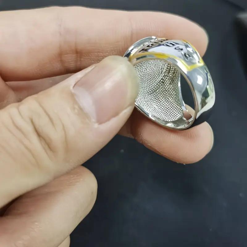 Trump President Ring - Vintage Two-Tone Zinc Alloy Men's Ring Featuring Portrait of US President and Inspiring Quotes engagementrings promise rings wedding ring set nugget ring engagement ring Custom Jewelry