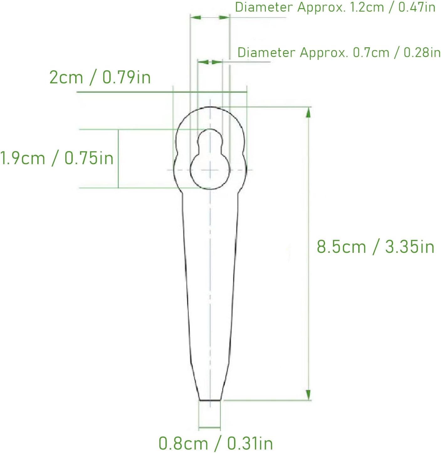 10pcs Lawn Mower Metal Blade Replacement Mowing Blade for 2 2 for 45 Lawn Mower Metal Blade Mower
