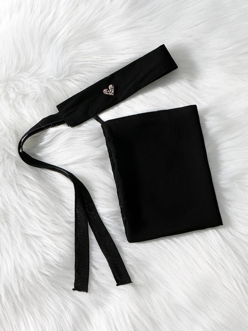 Women's Plain Lace-Up Face Veil Hijab, Arab Women Classic Geometric Pattern Breathable Design, Adjustable Elastic Strap Niqab for Modest Style