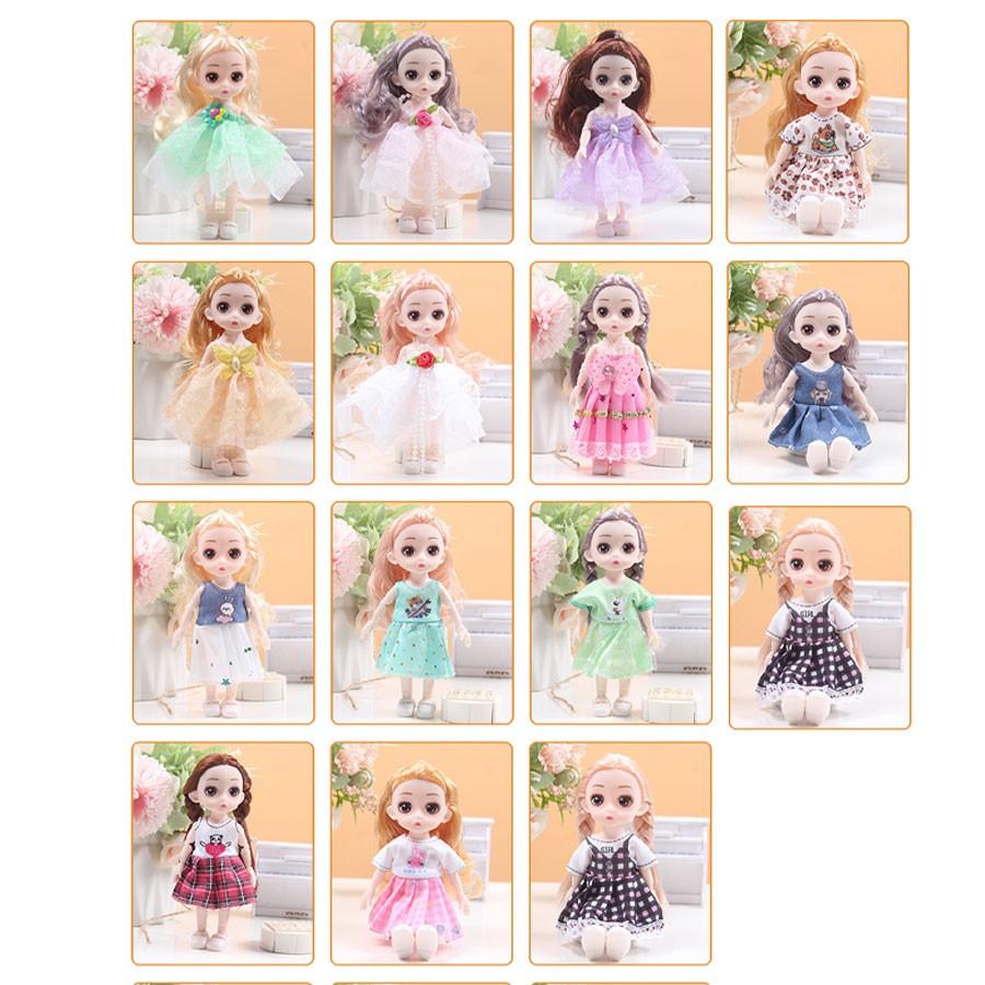 Barbie Doll 17cm Tall Multi-Jointed Interchangeable Parts Girl Figurine Princess Gift Box Kids Toy Tabletop Decoration