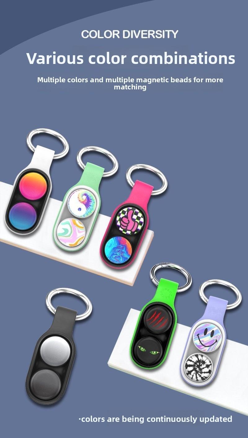 New Finger Stress Relief Keychain, Technology Novelty Boredom Reducer Toy, Unique Anxiety Release Accessory