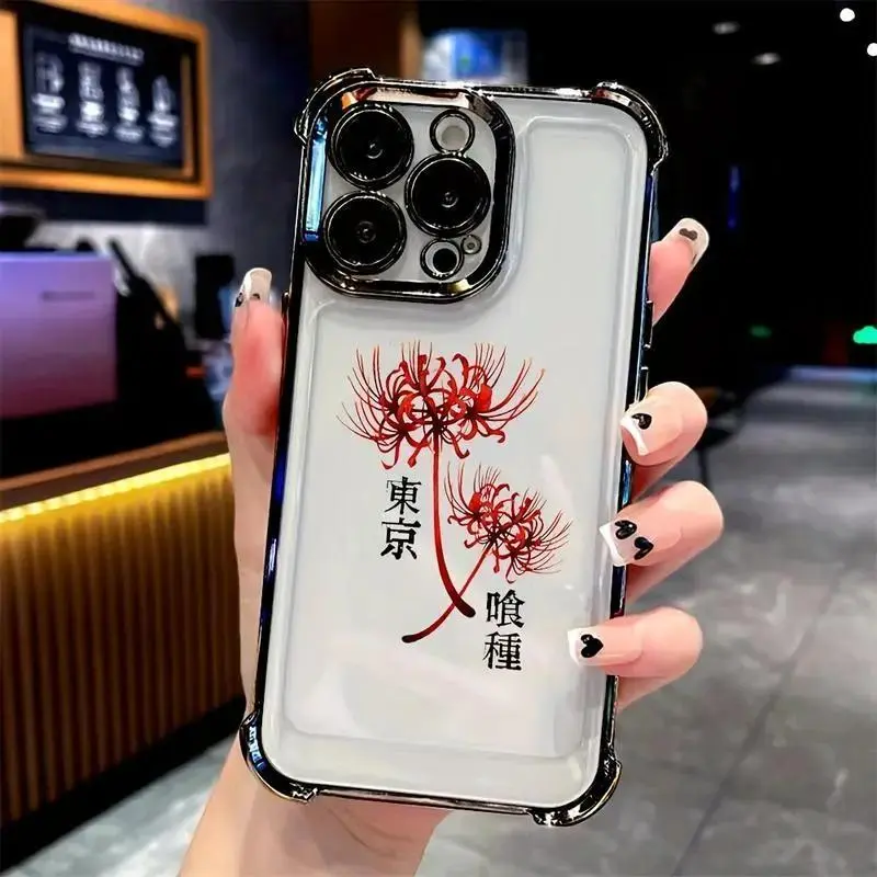 Tokyo Hot Comic G-Ghoul Phone Case for iPhone 17 Promax 16 Plus 15 14 13 12 11 Transparent TPU Shockproof Cover with Unique Cartoon Design Animal Colorful Protection Protective Personalized Smartphone Cellphone Casing Screen.A2624, Accessories, Iphone16 P