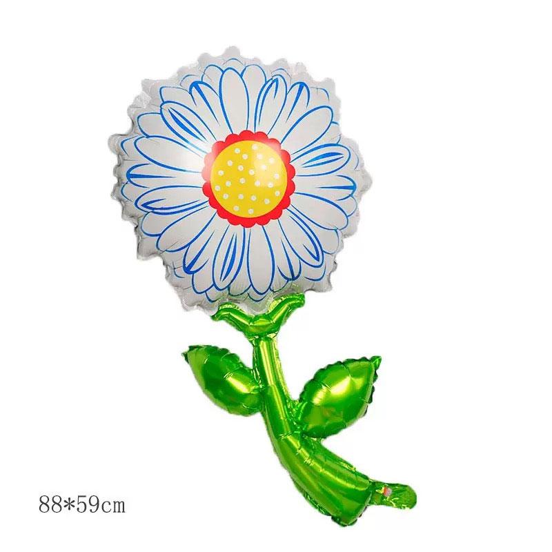 9 Floral Aluminum Foil Balloons for Kids Birthday Party, Outdoor Camping Decor, Wedding Reception, Valentine's Day, Mother's Day, Graduation