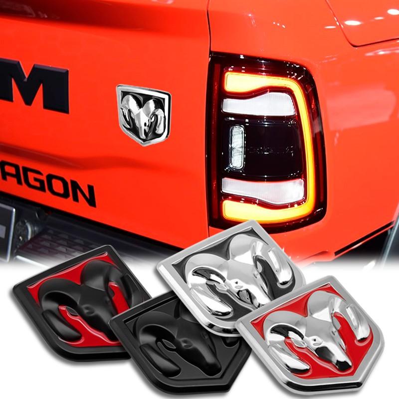 3D Metal Car Sticker RAM Head Emblem Decoration for Dodge RAM Caliber 1500 Caliber Challenger Charger Car Accessories