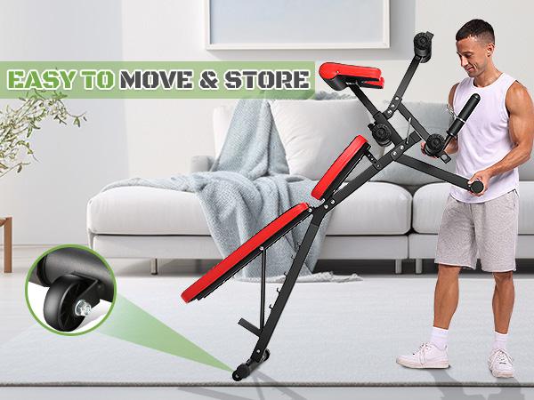 【TikTokShopBlackFriday】OPPSDECOR Adjustable Weight Bench,800lbs Workout Bench Press for Home Gym,Incline Decline Sit up Workout Equipment, Leg Extension for Full Body Strength Training