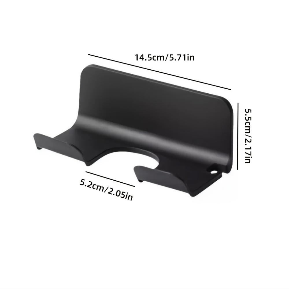 Blow Dryer Rack Storage Shelf, Bathroom Wall-Mounted Organizer, Bathroom Organizing Accessories, No-Drill Self-Adhesive Blow Dryer Holder, Adhesive Hanging Storage Rack, Hair Dryer Holder
