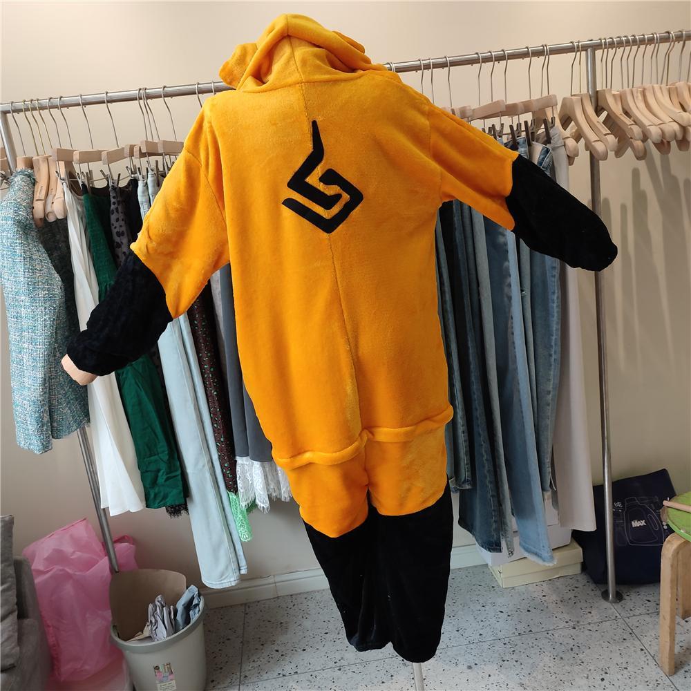 Jumpsuits Winter Women Adult Genshin Impact Xiangling Guoba Pajamas Flannel Plush Adult Cartoon Cosplay Halloween Costume