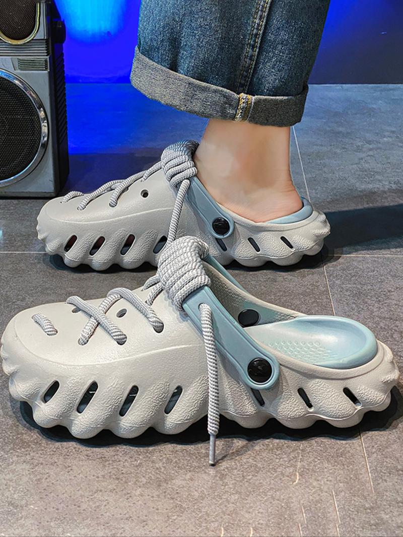 Unisex Sporty Quick Drying Slides, Casual Comfortable Breathable Slides, Fashionable Slides for Indoor & Outdoor Wear, Boy, Lightweight Breathable Slippers