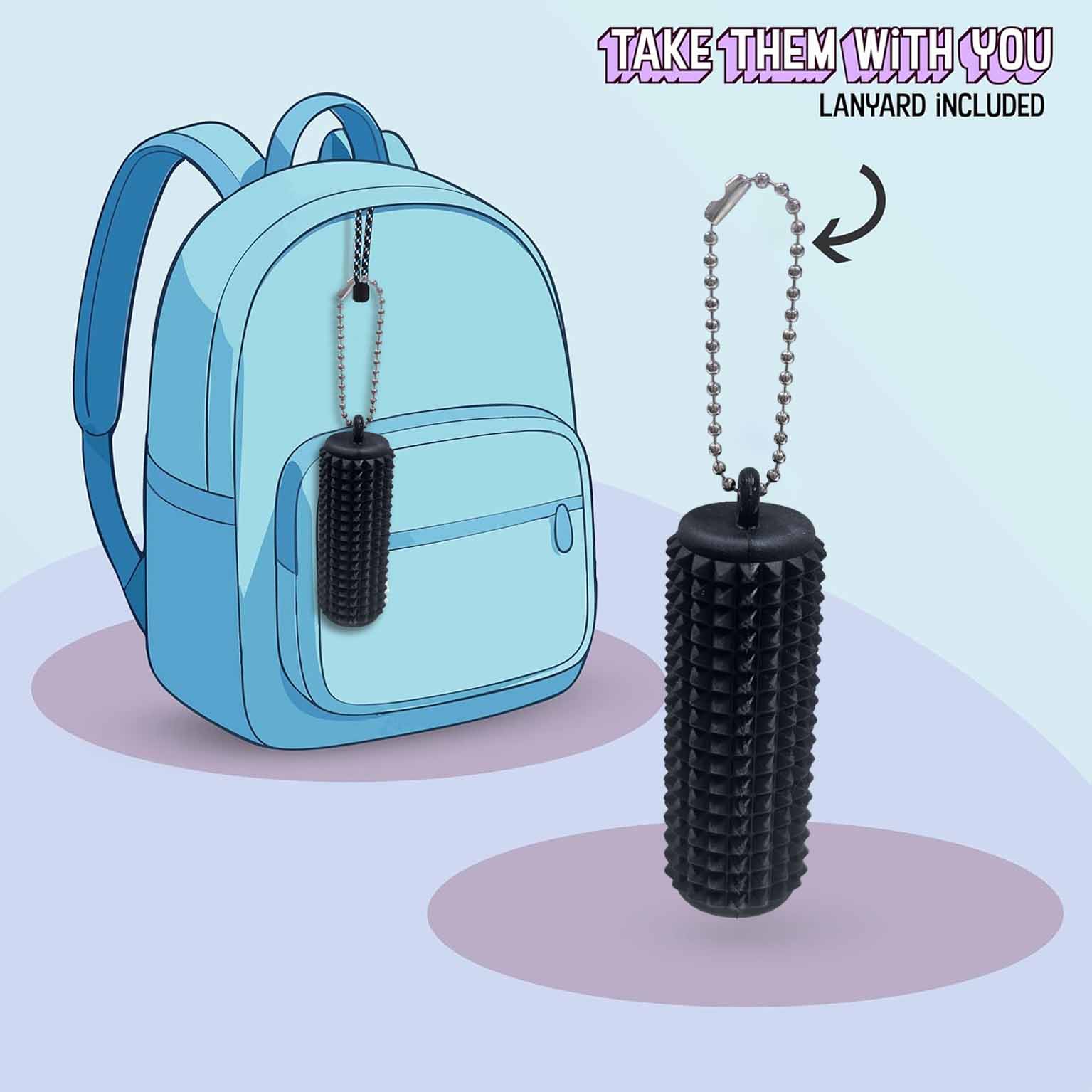 Little Ouchies Pain Relief Keychain, Soft Squishy Silicone, Decompression Squeeze, Stress Relief Fidget Toy for Adults, Anxiety Reducer Sensory Toy, Unique Gift Idea, Relaxation Stick