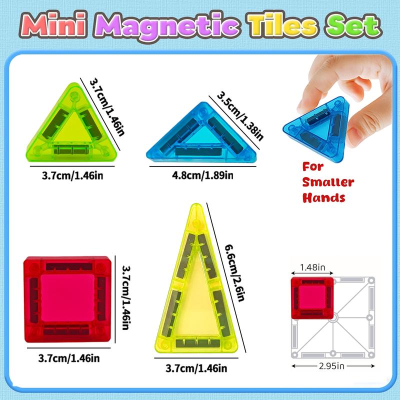 Mini Magnetic Toy Set, Creative Magnetic Blocks, Portable Iron Box for Stem Toys, Educational Magnet Toys for Kids, Birthday and Christmas Gift