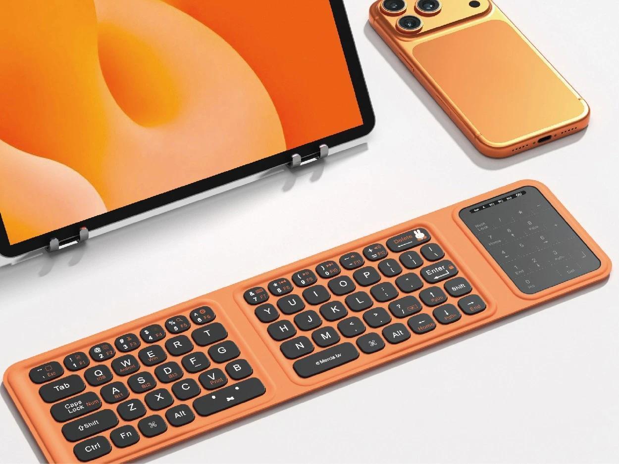 kawaii Miffy Foldable Wireless Bluetooth Keyboard for Connecting