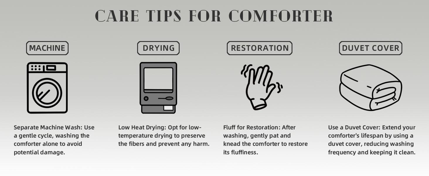 DOWNCOOL All Seasons 3pcs Light Weight Comforter set with Multi-colors, Quilted Duvet Set with corner tab, Hotel Bedding Comforter Set Machine Washable