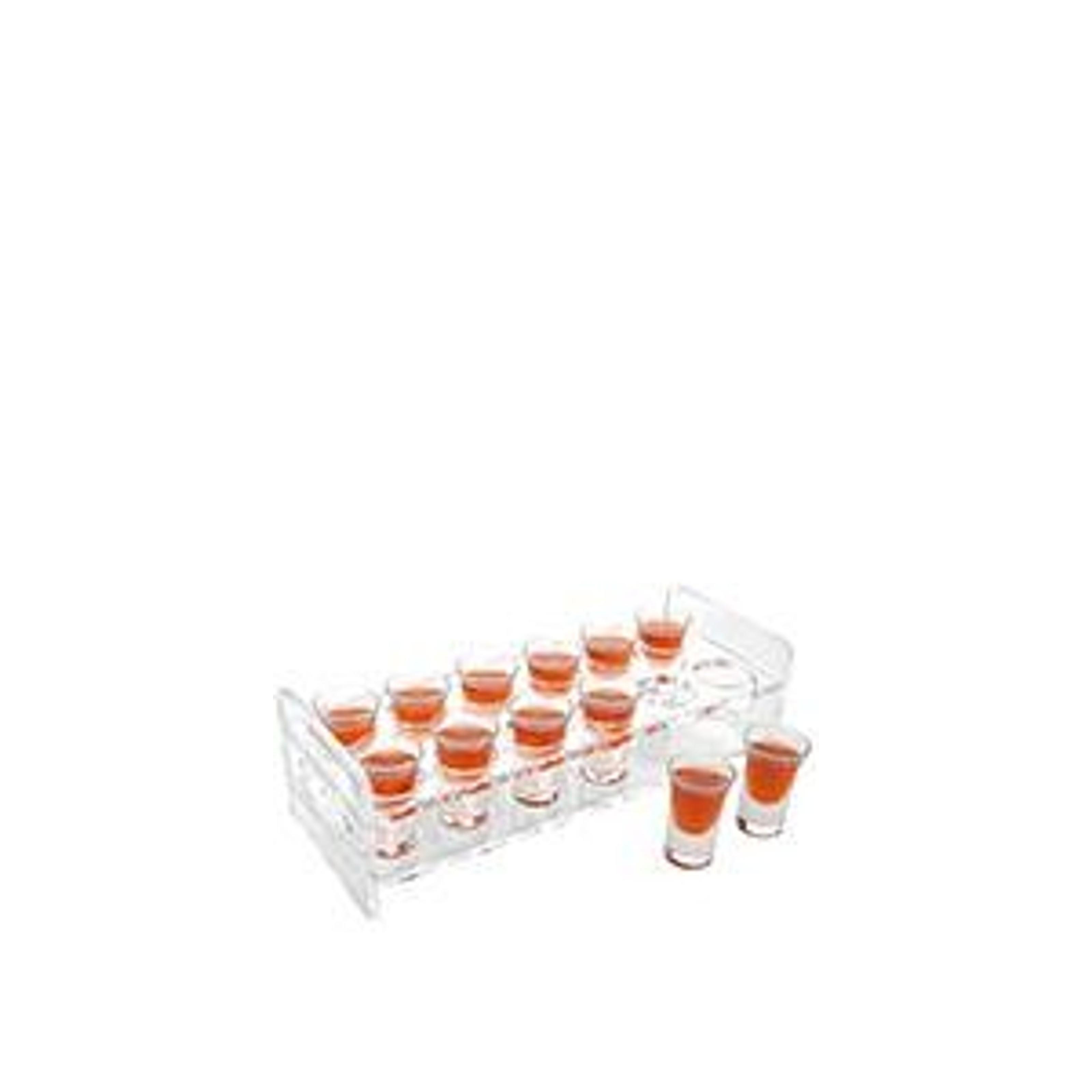 D&Z 1 Ounce Shot Glass Set with Tray, 12 Shot Glasses for Tequila/Vodka/Whiskey/Cocktail, Unique and Convenient Serving Tray - Easily Organize More Attractive Gatherings, Ideal 21st Birthday Gifts
