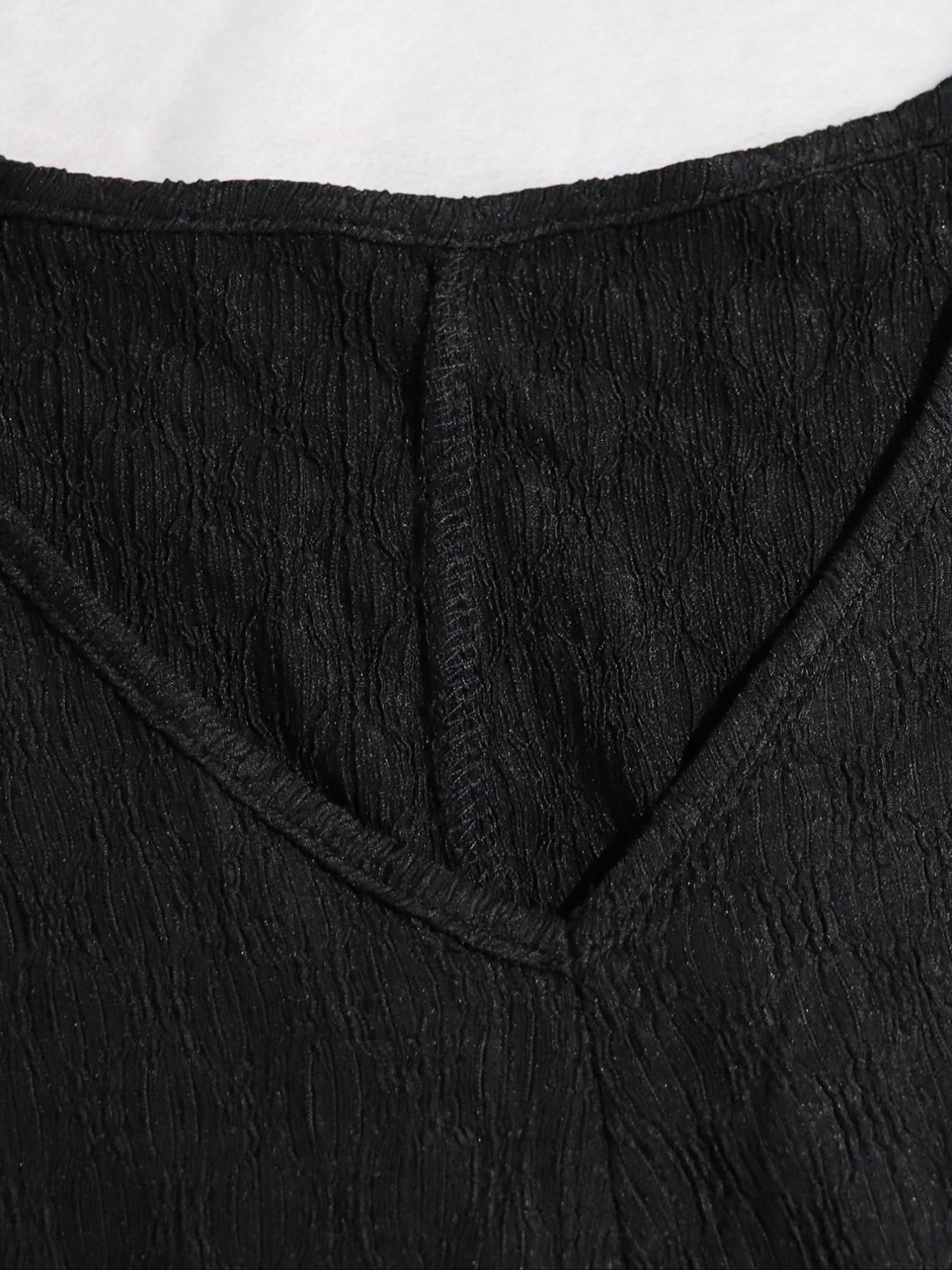 Plus Size Elegant Dress – V Neck Tie Waist Long Sleeve Gown, Party Evening Essential, Slim Fit, Spring & Fall Fashion