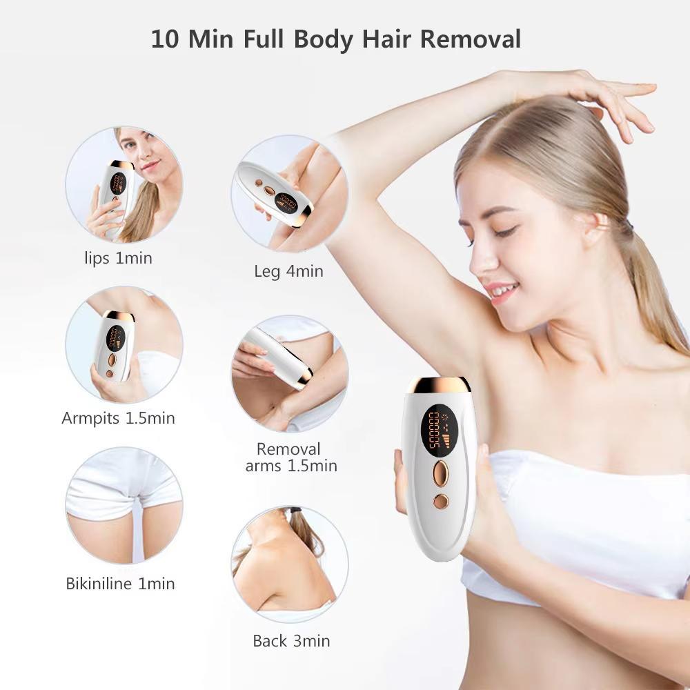 Professional Ipl Laser Hair Removal Machine, 999999 Flashes Painless Hair Remover for Women's Body, Face, Legs & Bikini Area
