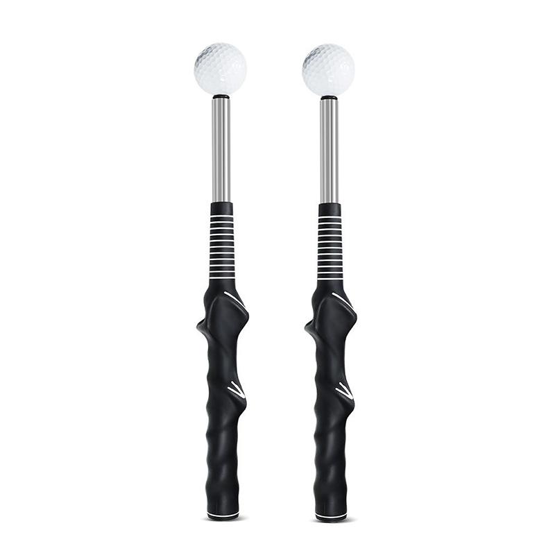 Golf Swing Practice Stick Adjustable Golf Indoor Swing Trainer Left Handed Right Handed Grip Compact Portable Rhythm Training Gesture Correction Golf Hitting Aid, Golf Training Aids