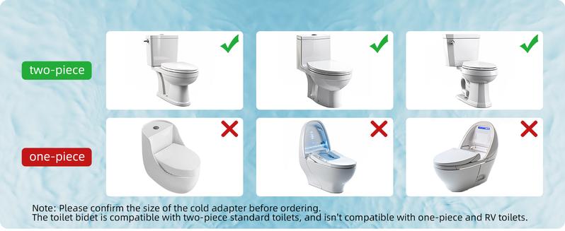 Hibbent Bidet Attachment for Toilet, Non-Electric Dual Nozzle for Frontal & Rear Wash, Adjustable Water Pressure Control, Fresh Water Bidet Toilet Seat, Self Cleaning Water Sprayer, Matte Black