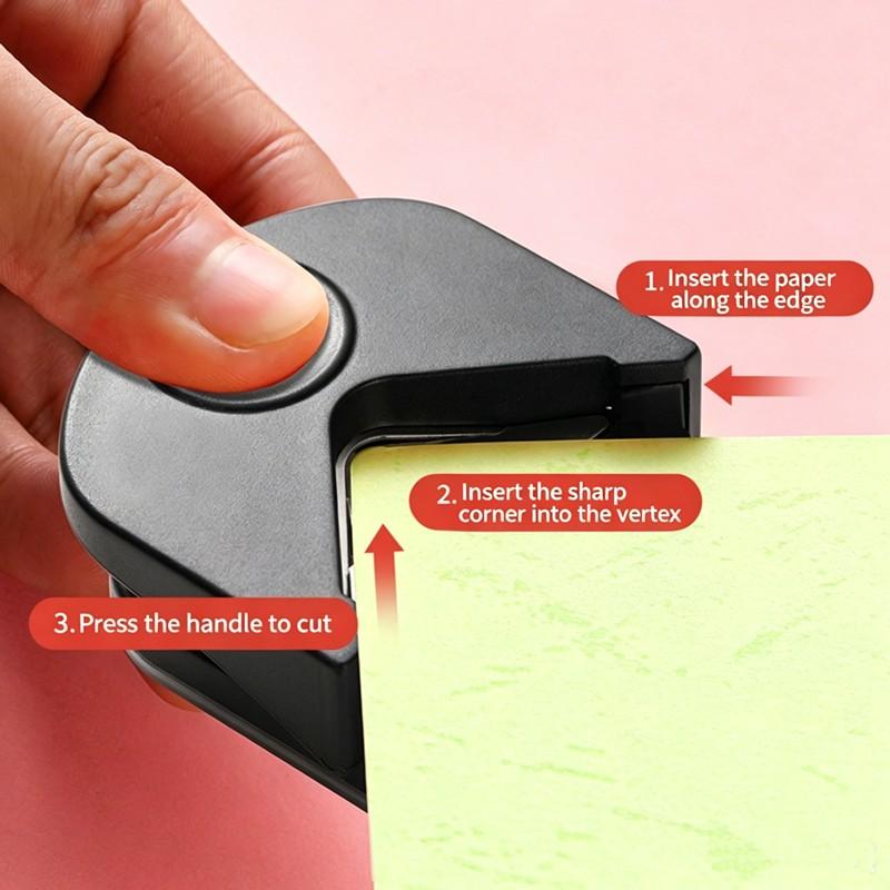 DIY Round Corner Cutter R4, Manual Photo Paper Card Trimmer, Right Angle Sharp Rounded Edge Trimmer, Craft Cutting Tool, Office Cutting Supply