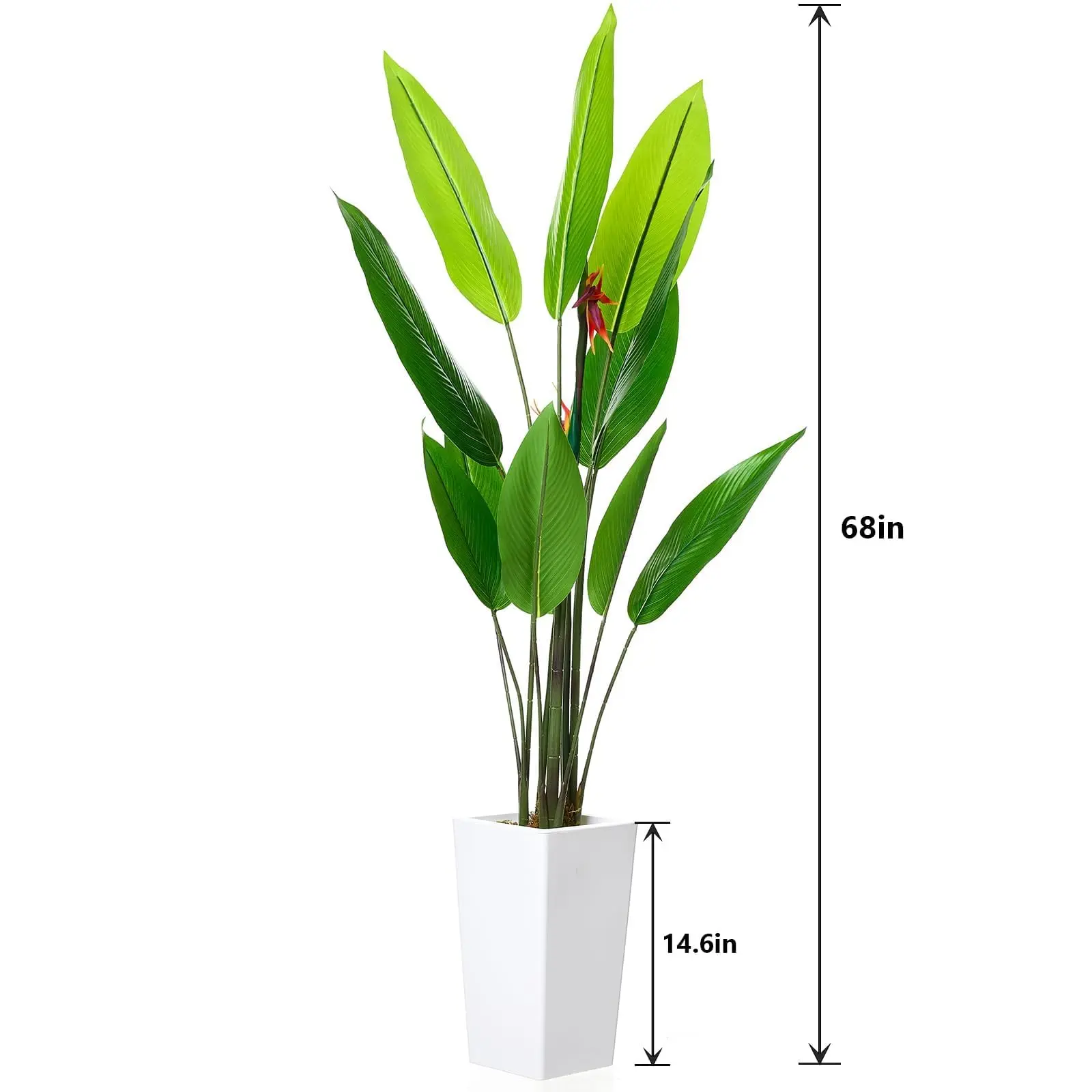 GARVEE Artificial Potted Tree with Realistic Faux Indoor Plant and Bendable Boughs, Ideal for Home Décor in Living Room, Office, Dining Room and More