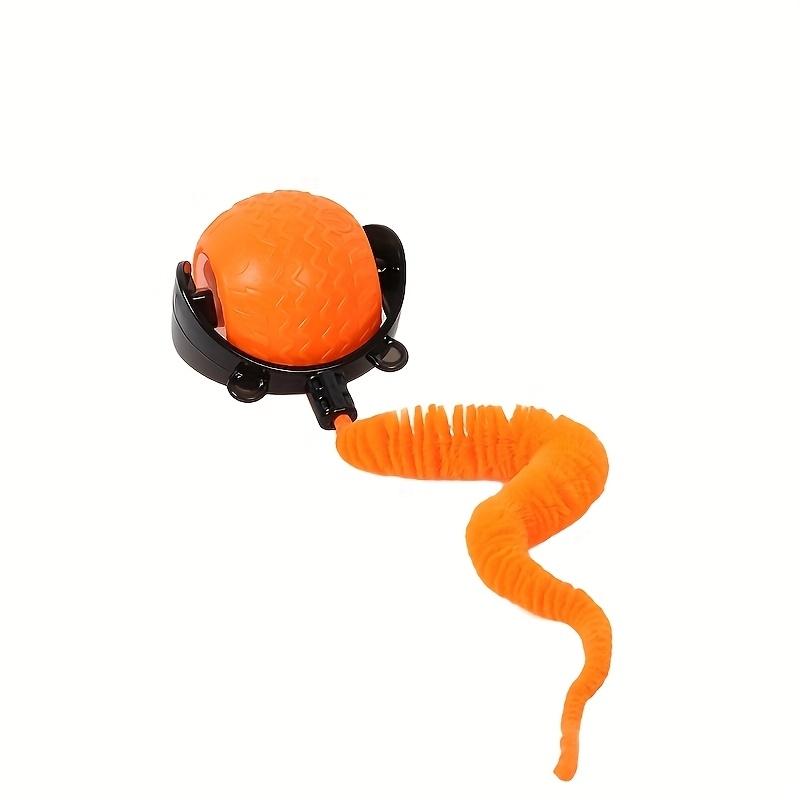 Pet automatic obstacle avoidance toy ball, Automatic Rolling Ball, interactive smart cat toy with collision detection - USB charging, can realistically simulate the tail movements of all cat breeds