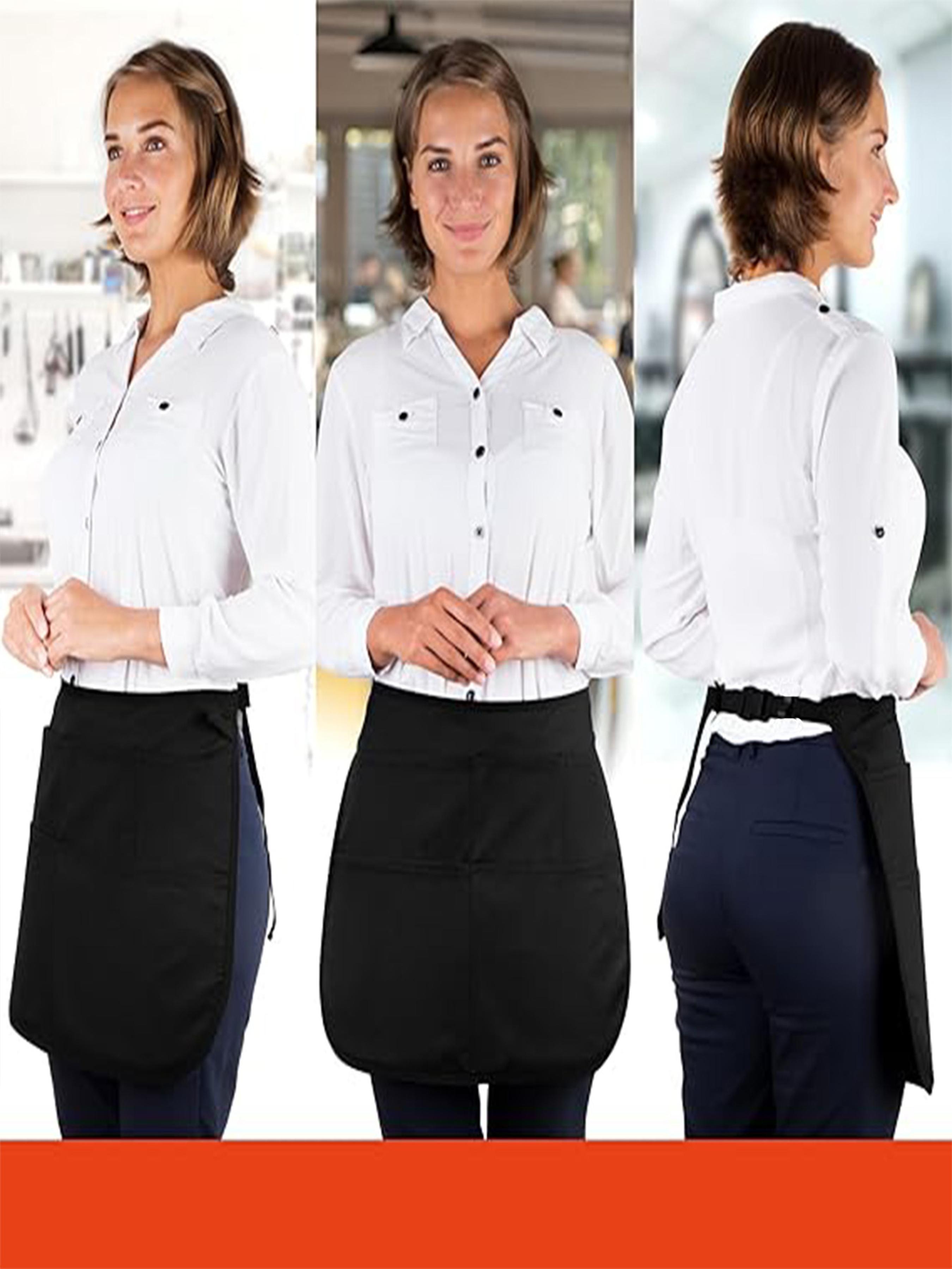 Waterproof Professional Cleaning Apron with 5 Pockets, Fashionable Casual Wear, High-Quality Fabric, Comfortable and Durable, All Seasons