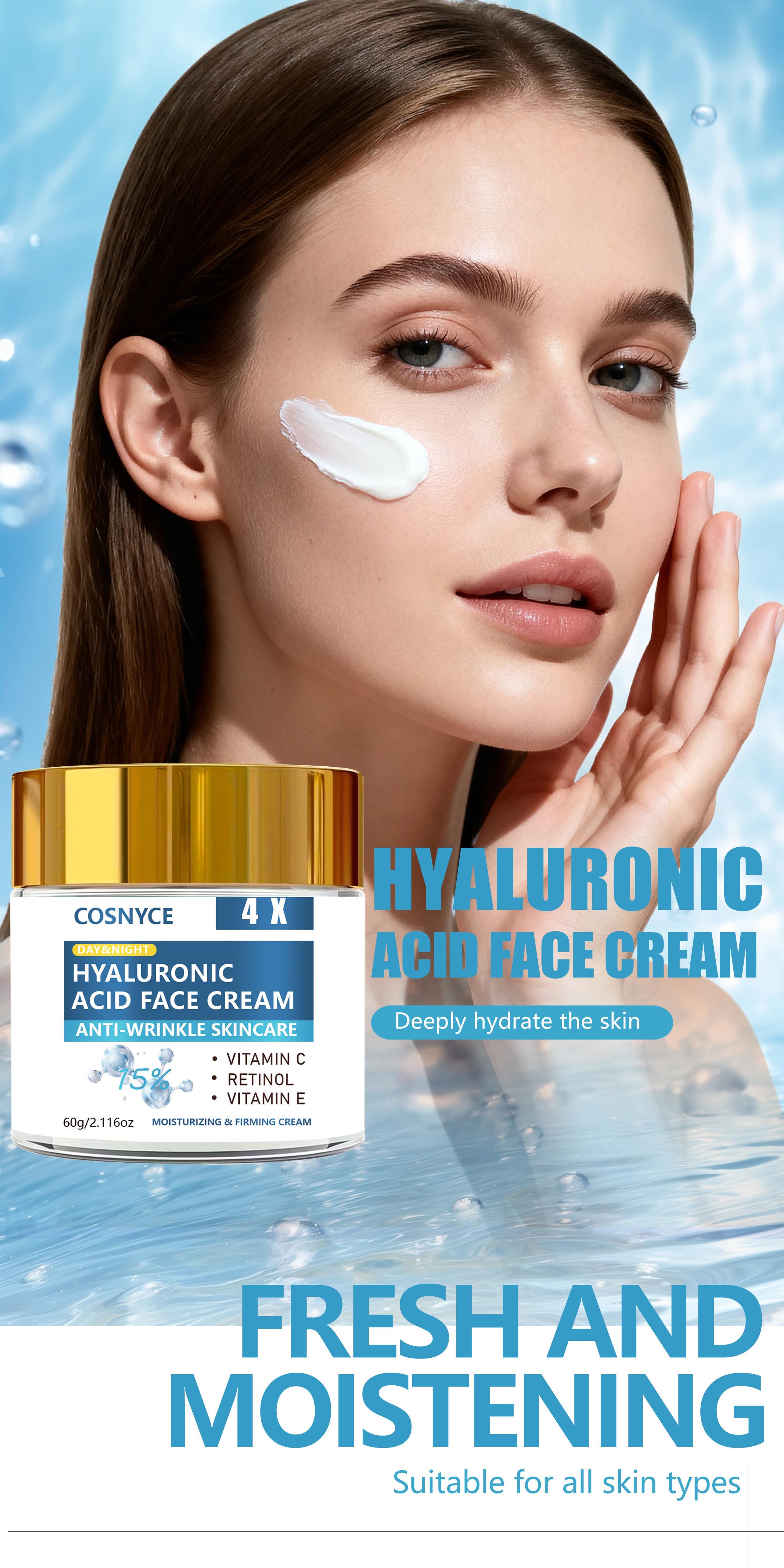 60g Collagen Face Cream with Retinol and Vitamin C, Smooth Moisturizing, Alcohol Free, Fragrance Free, Easy Absorption, All Skin Types