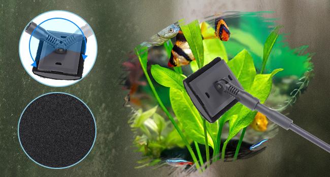 Hygger Aquarium Gravel Cleaner, New Quick Water Changer with Air-Pressing Button Fish Tank Sand Cleaner Kit,1 count Portable Handheld Fish Tank Water Changer