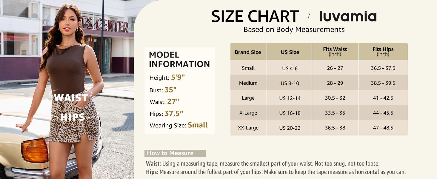 luvamia Skorts for Woman Leopard Cheetah Print Mini Skirt with Shorts High Waisted Trendy Cute Stretchy Side Slit Skort