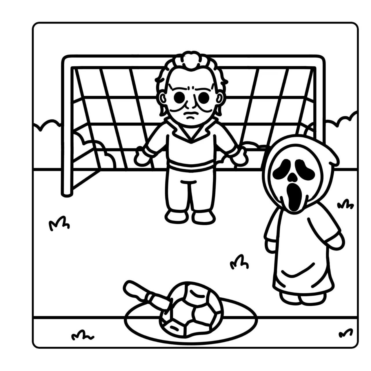 Cute Horror Character Coloring Book for Adults, Cozy Halloween Theme Stress Relief Activity, Perfect for Adult Relaxation and Fun