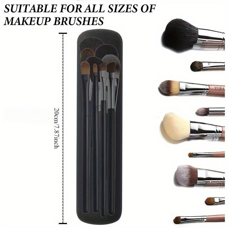 Silicone Makeup Brush Storage Bag Waterproof Makeup Brush Travel Holder Magnetic Portable Cosmetic Bag Multipurpose