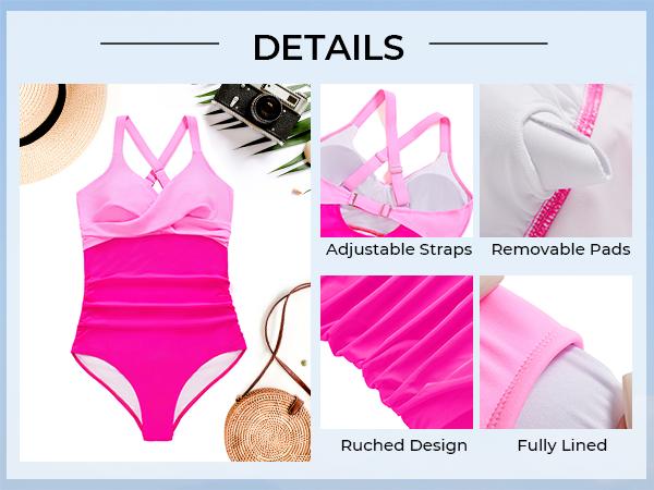 Aqua Eve Plus Size One Piece Swimsuit - Women's Tummy Control Bathing Suit Retro Full Coverage Swimwear 2026 Aqua Eve Plus Size One Piece Swimsuit - Women's Tummy Control Bathing Suit Retro Full Coverage Swimwear 2026